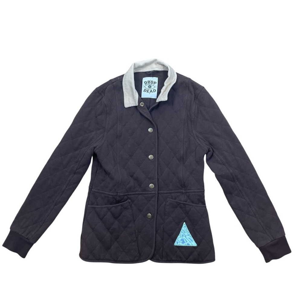 Drop Dead Quilted Jacket Brown Small Barn Chore Jacket Fall Indie